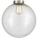 Franklin Restoration Beacon 1 Light 12 inch Brushed Satin Nickel Mini Pendant Ceiling Light in Incandescent, Seedy, Franklin Restoration