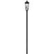 Gannon 3 Light 120.75 inch Black Outdoor Post Mounted Fixture
