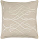 Leah 18 X 18 inch Beige Throw Pillow