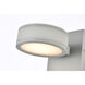 Raine 4.5 inch Silver Outdoor Wall Light