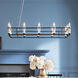 Rosalind 12 Light 17 inch Black Chandelier Linear Ceiling Light