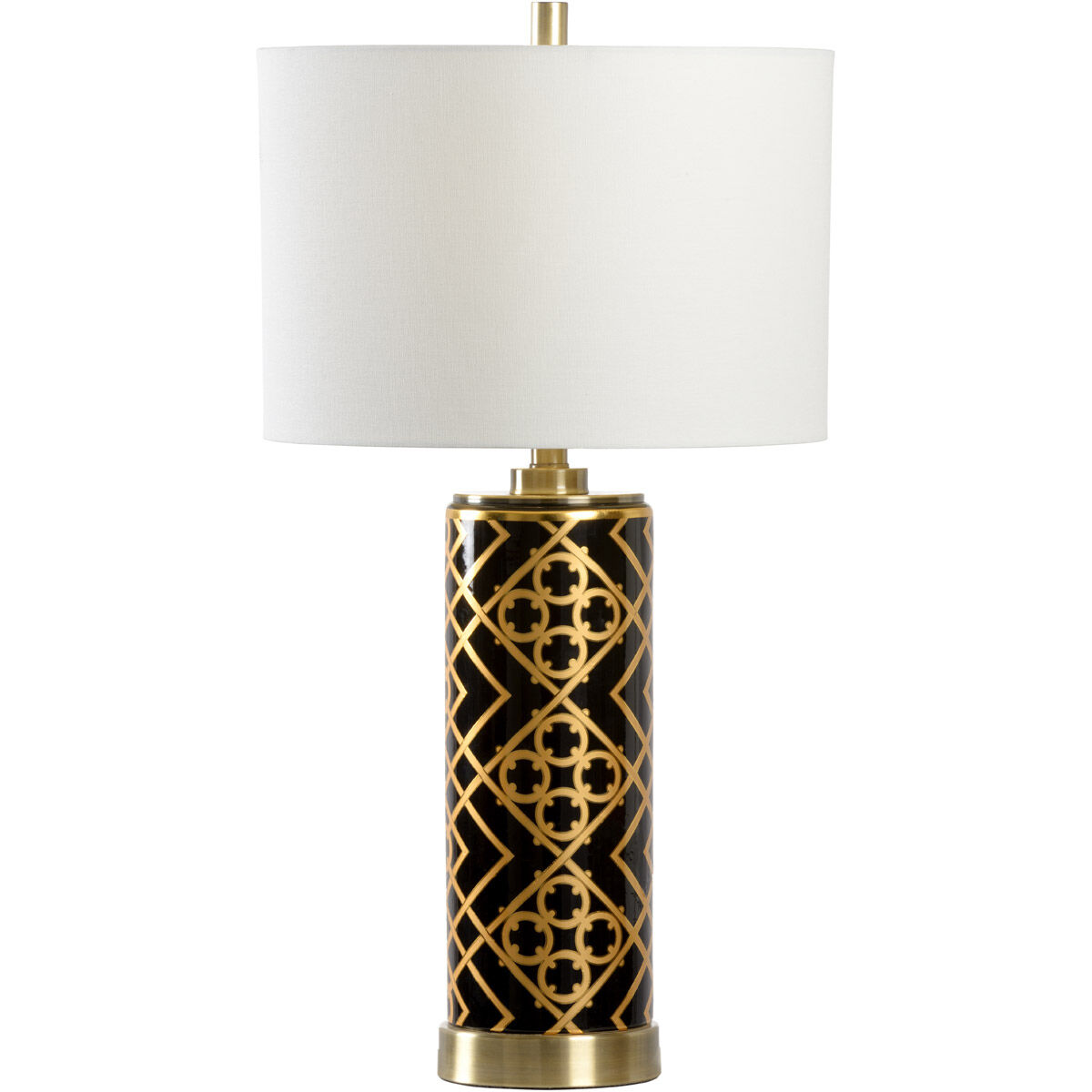 Town Square 29 inch 100.00 watt Black/Metallic Gold Glaze/Antique Brass Table Lamp Portable Light