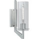 Faceted Sconce Wall Light in Brushed Nickel
