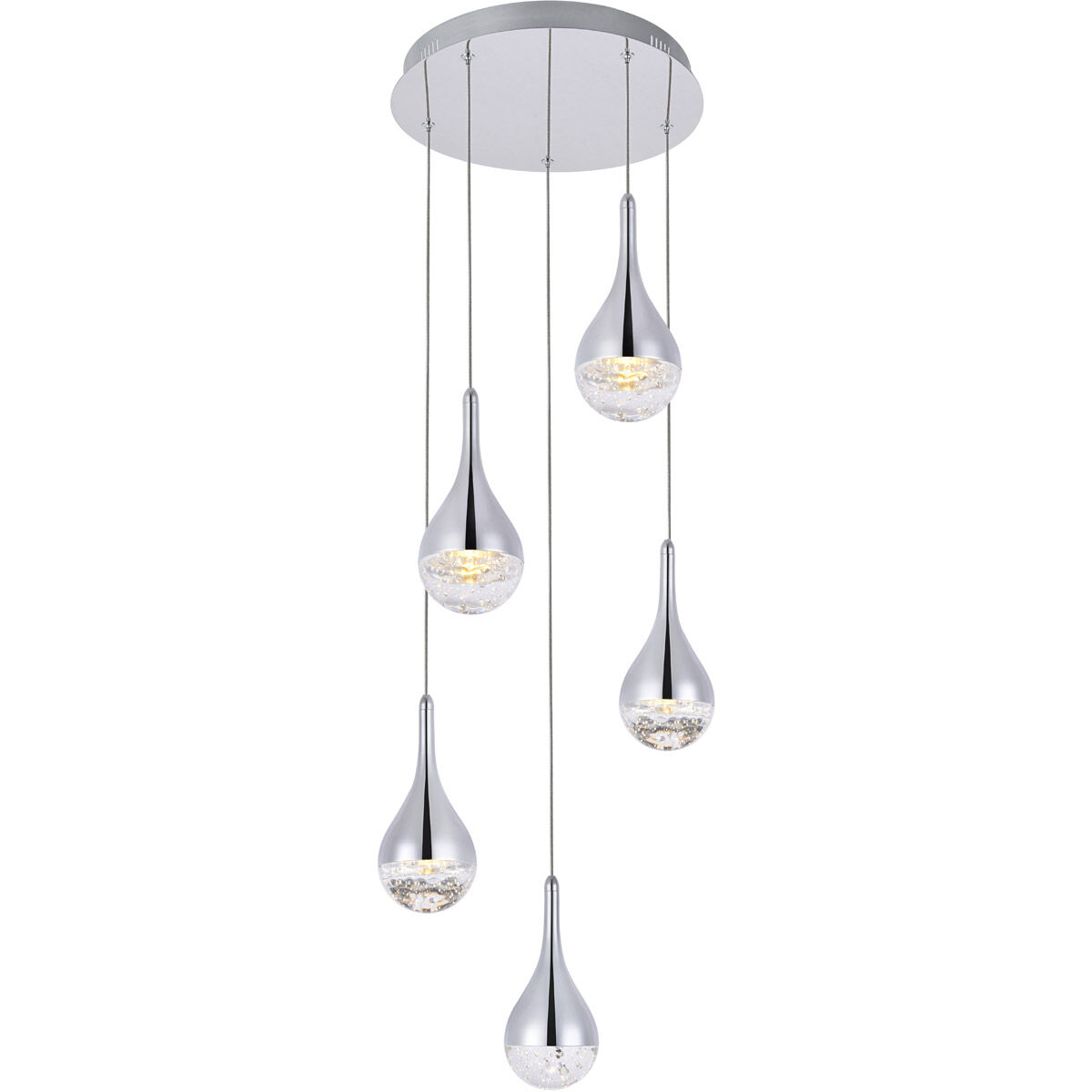 Amherst LED 14.5 inch Chrome Chandelier Ceiling Light