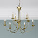 Estate 9 Light 30 inch Polished Brass Chandelier Ceiling Light