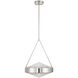 Agate 3 Light 15 inch Polished Nickel Pendant Ceiling Light