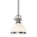 Randolph 1 Light 7 inch Satin Nickel Pendant Ceiling Light
