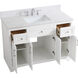 Moore 48 X 22 X 34 inch White Vanity Sink Set