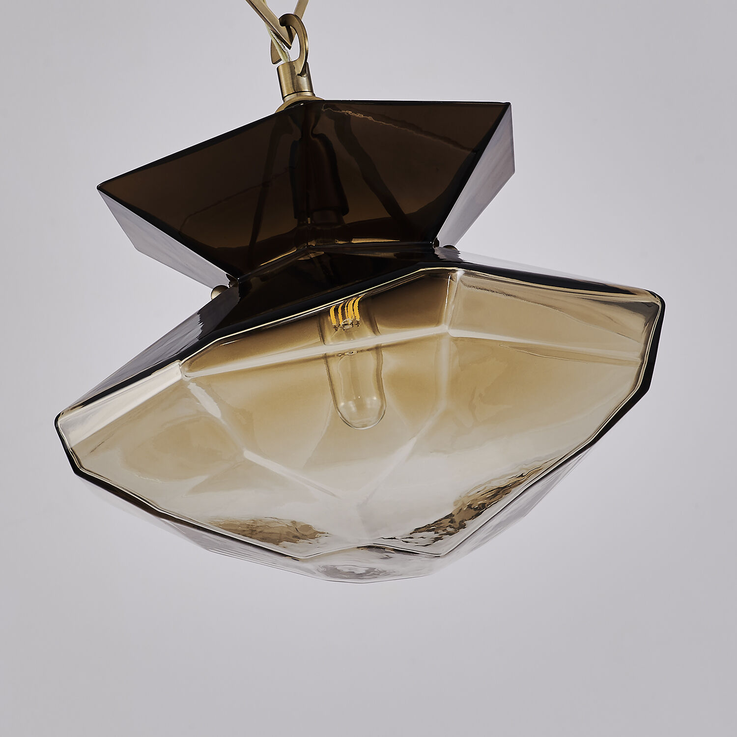 Bolsa 1 Light 12 inch Winter Brass Pendant Ceiling Light