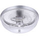Sivo 2 Light 13 inch Satin Aluminum Outdoor Flushmount