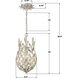 Broche 3 Light 9.5 inch Antique Silver Pendant Ceiling Light