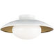 Hatley 1 Light 15.88 inch White Flush Mount Ceiling Light