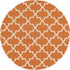 Pollack 96 X 96 inch Burnt Orange, Cream Rug