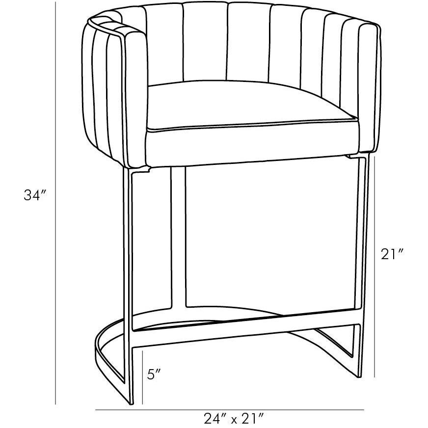 Tatum 34 inch Morel Counter Stool