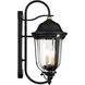 Peale Street 3 Light 22 inch Sand Coal And Vermeil Gold Outdoor Wall Mount, Great Outdoors