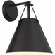 Xavier Bath Sconce Wall Light in Matte Black