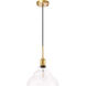 Gil 1 Light 11 inch Brass Pendant Ceiling Light