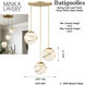 Batignolles 3 Light 24.75 inch Spring Gold Leaf Pan Pendant Ceiling Light