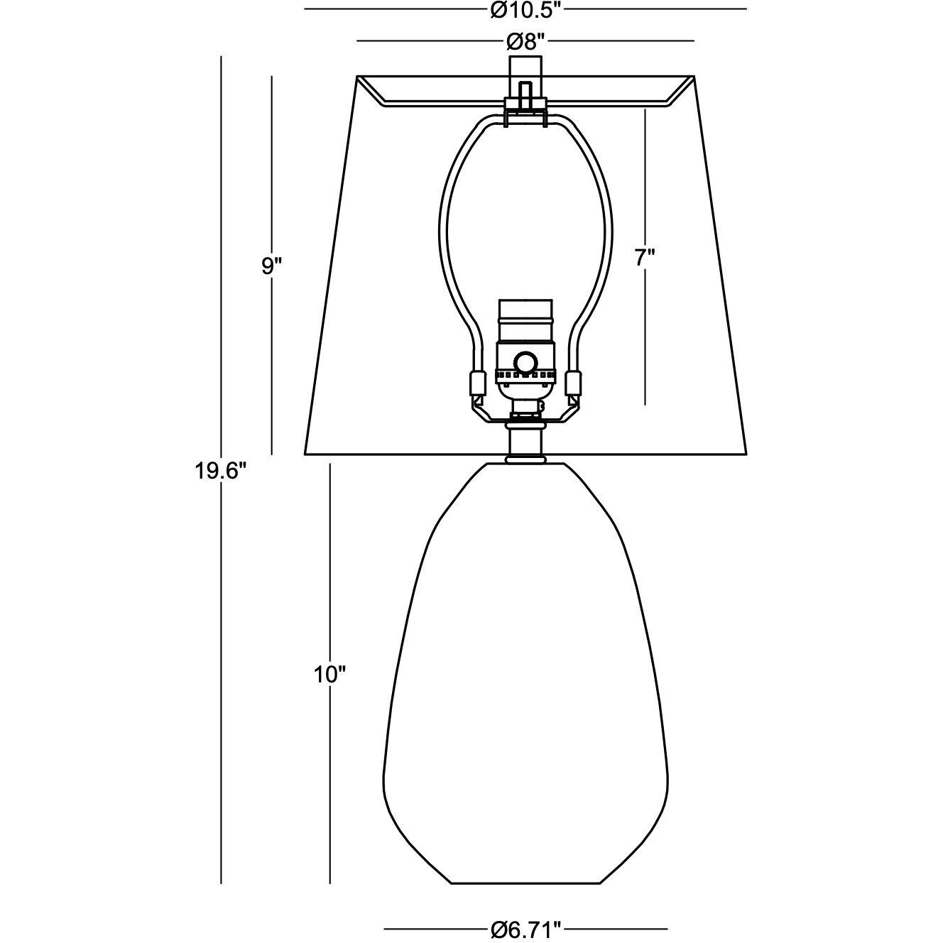 Betty 20 inch 100.00 watt White Table Lamp Portable Light