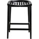 Ronald 28 inch Charcoal Black Counter Stool