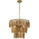 Coral Luxe 4 Light 20 inch Gold Pendant Ceiling Light