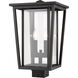 Seoul 2 Light 18.25 inch Oil Rubbed Bronze Outdoor Post Mount Fixture in 13