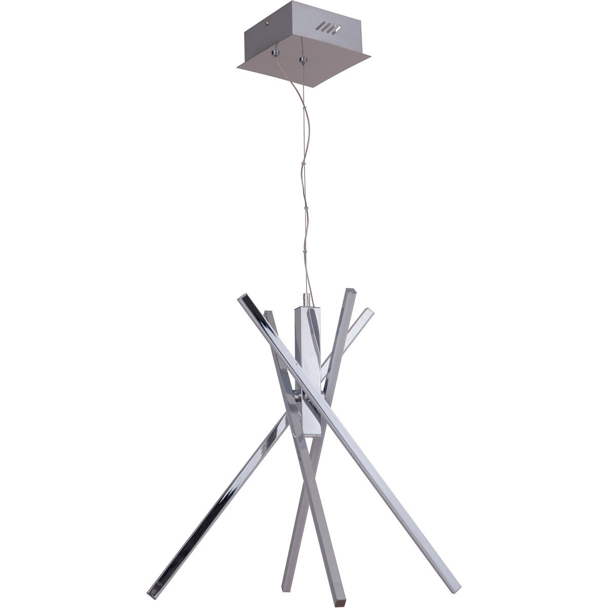 Pinnacle LED 28 inch Chrome Chandelier Ceiling Light