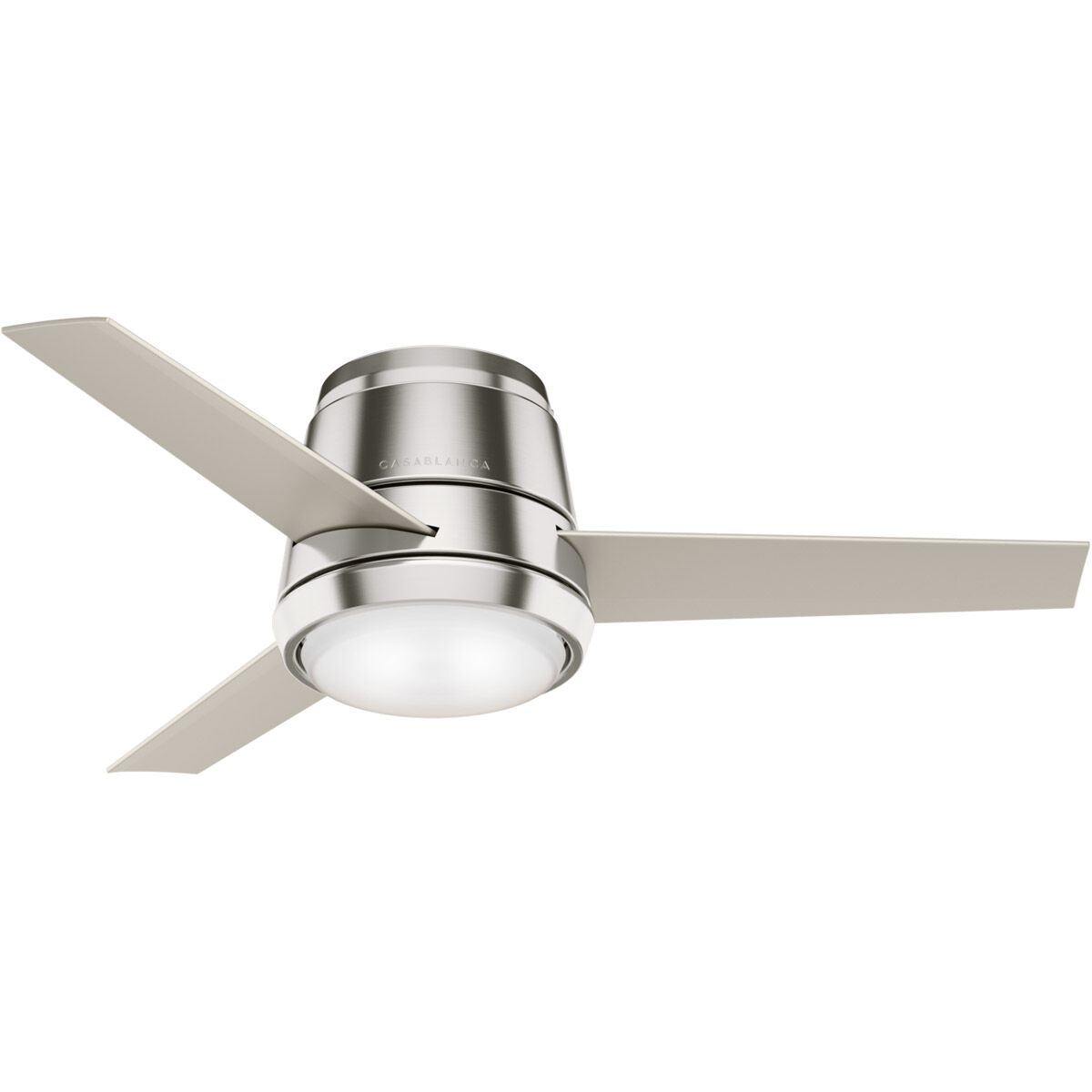 Commodus 44 inch Brushed Nickel with Matte Nickel, Matte Nickel Blades Ceiling Fan