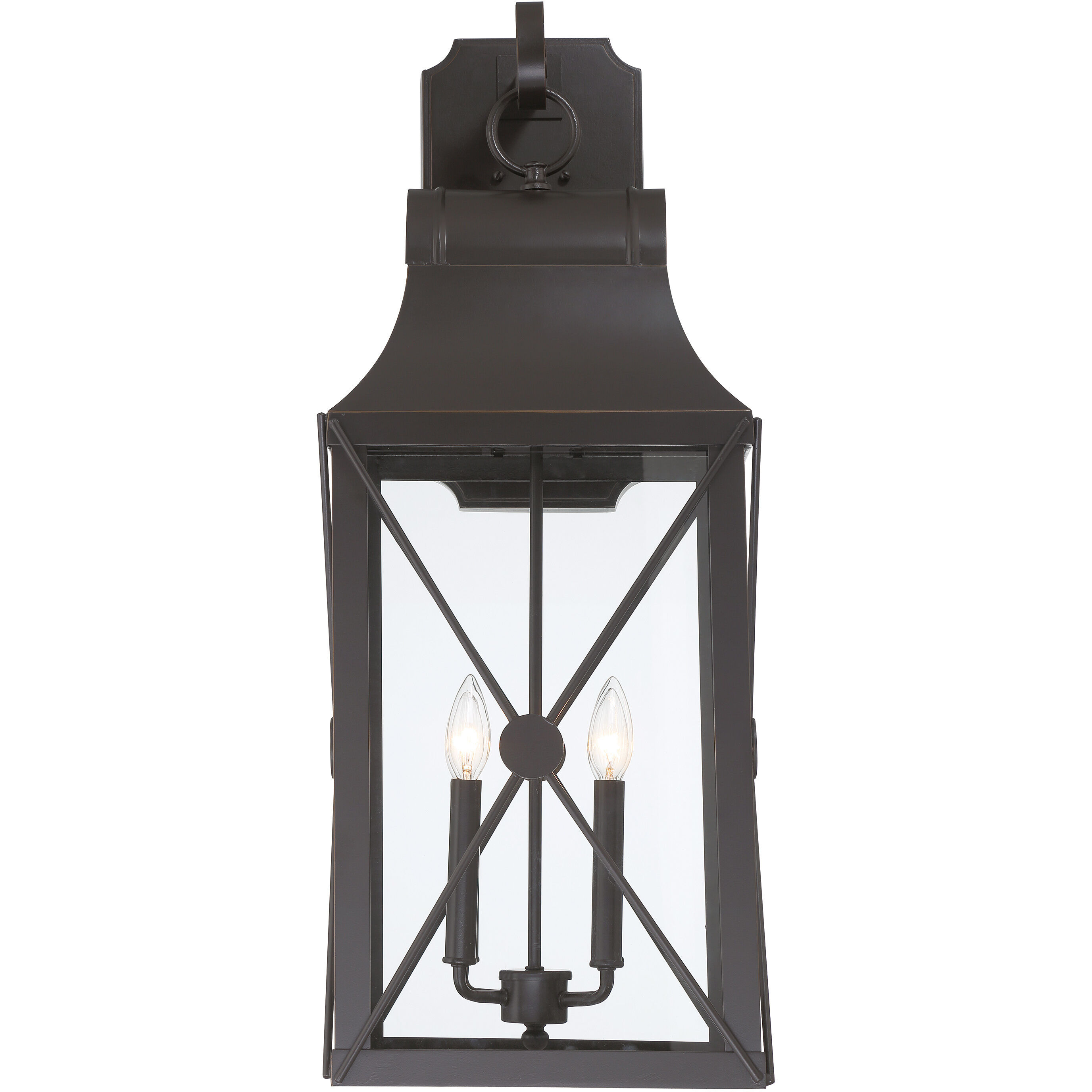 De Luz 4 Light 32 inch Oil Rubbed Bronze/Gold Outdoor Wall Mount, The Great Outdoors
