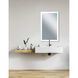 Abigail 49 X 29.5 inch Matte White Mirror, Rectangle