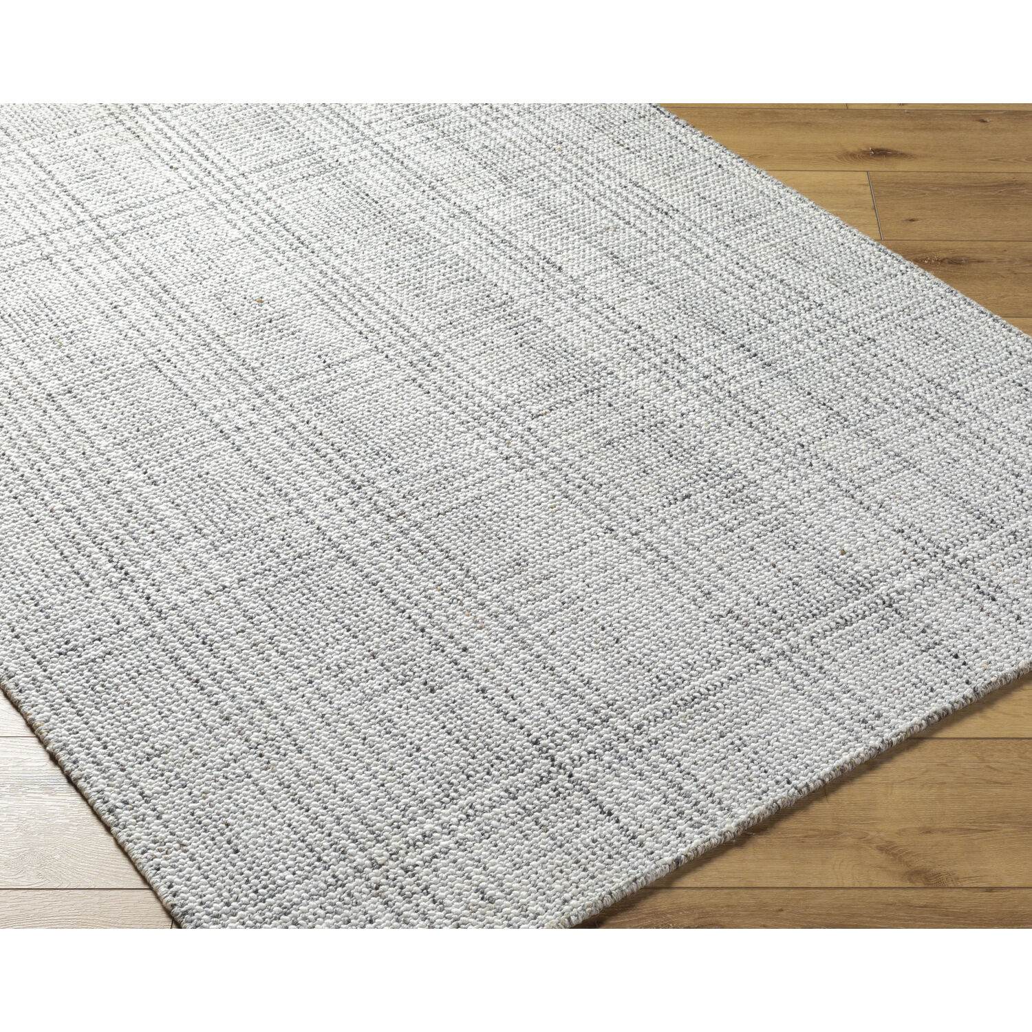 Hope 90 X 60 inch White/Gray/Light Slate Handmade Rug in 5 x 7.5