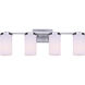 Britton 4 Light 28 inch Brushed Nickel Vanity Fixture Wall Light