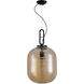 Canada 1 Light 10.5 inch Matte Black Single Pendant Lighting Ceiling Light