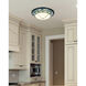 Springdale LED 15 inch Tiffany Bronze Flush Mount Ceiling Light, Dome