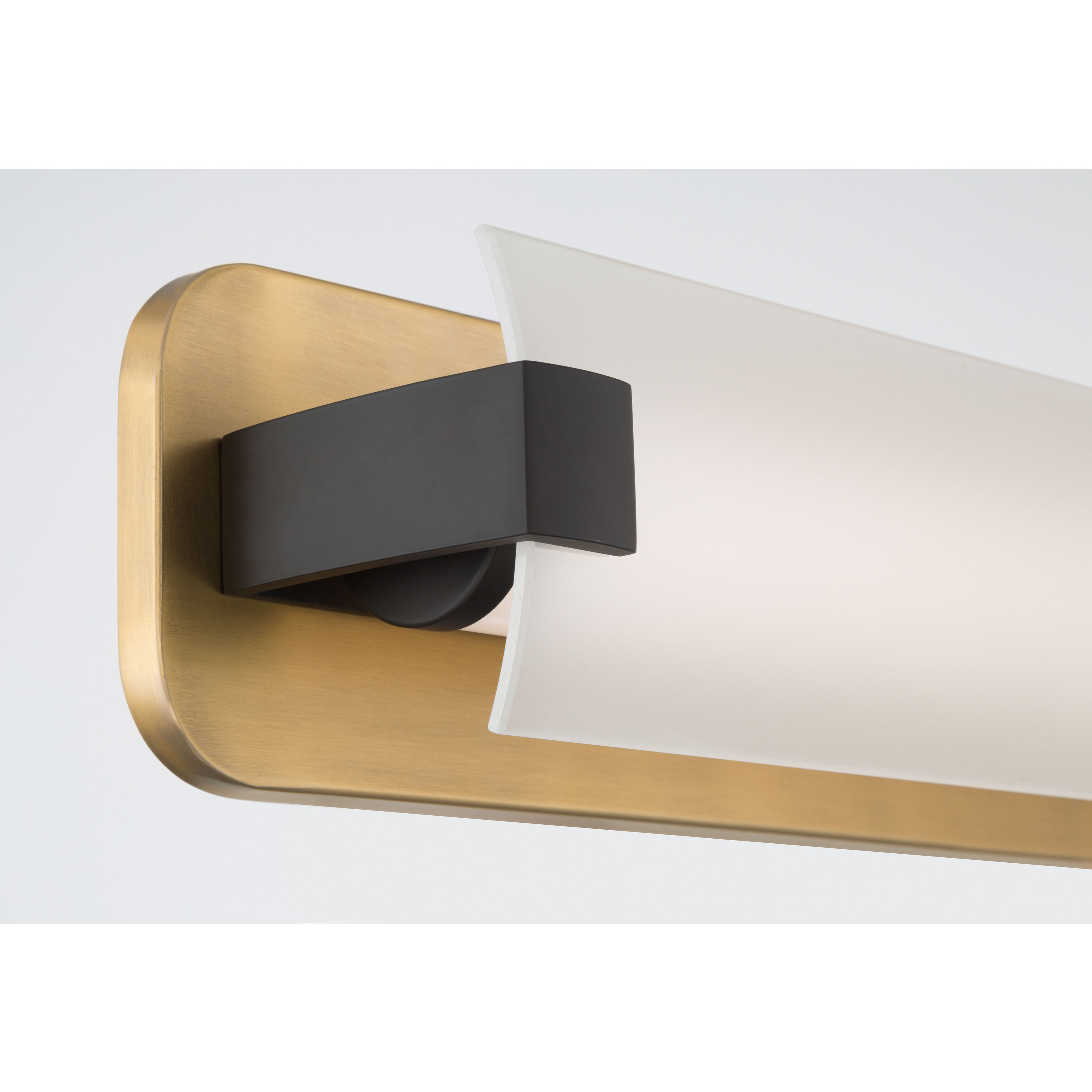 Arclume LED 24 inch Legacy Brass and Dark Matte Black Bath Bar Wall Light