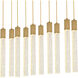 Weston 10 Light 42 inch Satin Gold Pendant Ceiling Light