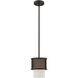 Braddock 1 Light 7 inch Bronze Mini Pendant Ceiling Light