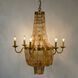 Bijou 6 Light 27 inch Antique Brass Chandelier Ceiling Light