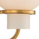 Ascher Wall Sconce Wall Light in Winter Brass