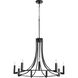 Olympus 9 Light 32 inch Noir Chandelier Ceiling Light