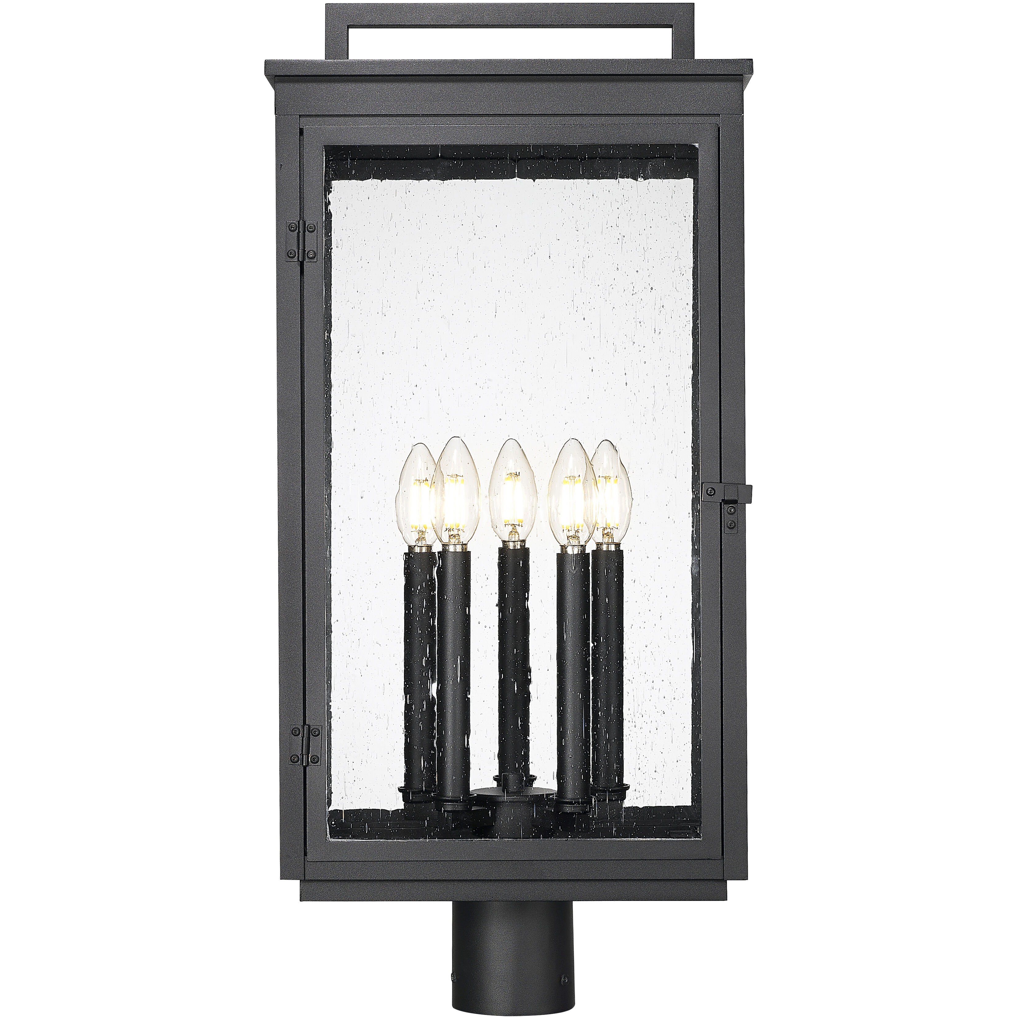 Hartwell 5 Light 26.75 inch Sand Black Outdoor Post Mount Fixture