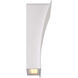 Slide LED 3.8 inch White ADA Wall Sconce Wall Light in 3000K