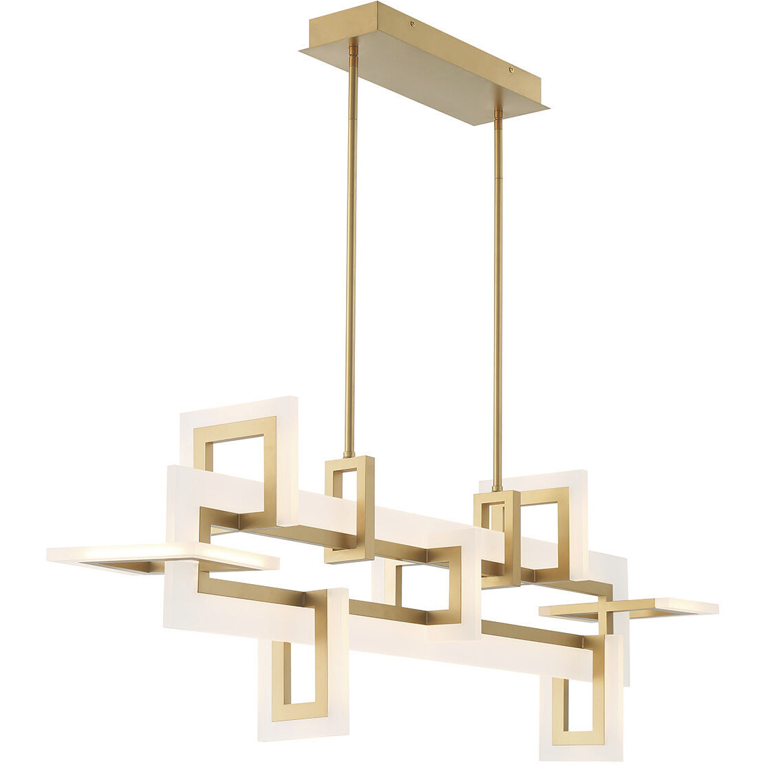 Inizio Linear Chandelier Ceiling Light in Gold