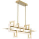 Inizio Linear Chandelier Ceiling Light in Gold