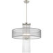Alexis 4 Light 24 inch Brushed Nickel Pendant Chandelier Ceiling Light