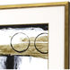 Neo Moderne White and Metallic and Brown Framed Art, The Studio