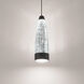 Mystic LED 3.75 inch Black Pendant Ceiling Light in false