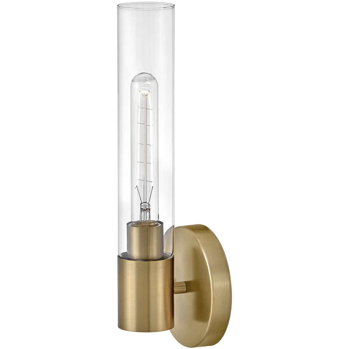 Shea LED 5.25 inch Lacquered Brass Bath Light Wall Light