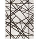 Optika 90 X 63 inch Black/White Rug in 5 x 7