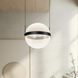 Pisces LED 11.88 inch Black and Light Guide Pendant Ceiling Light